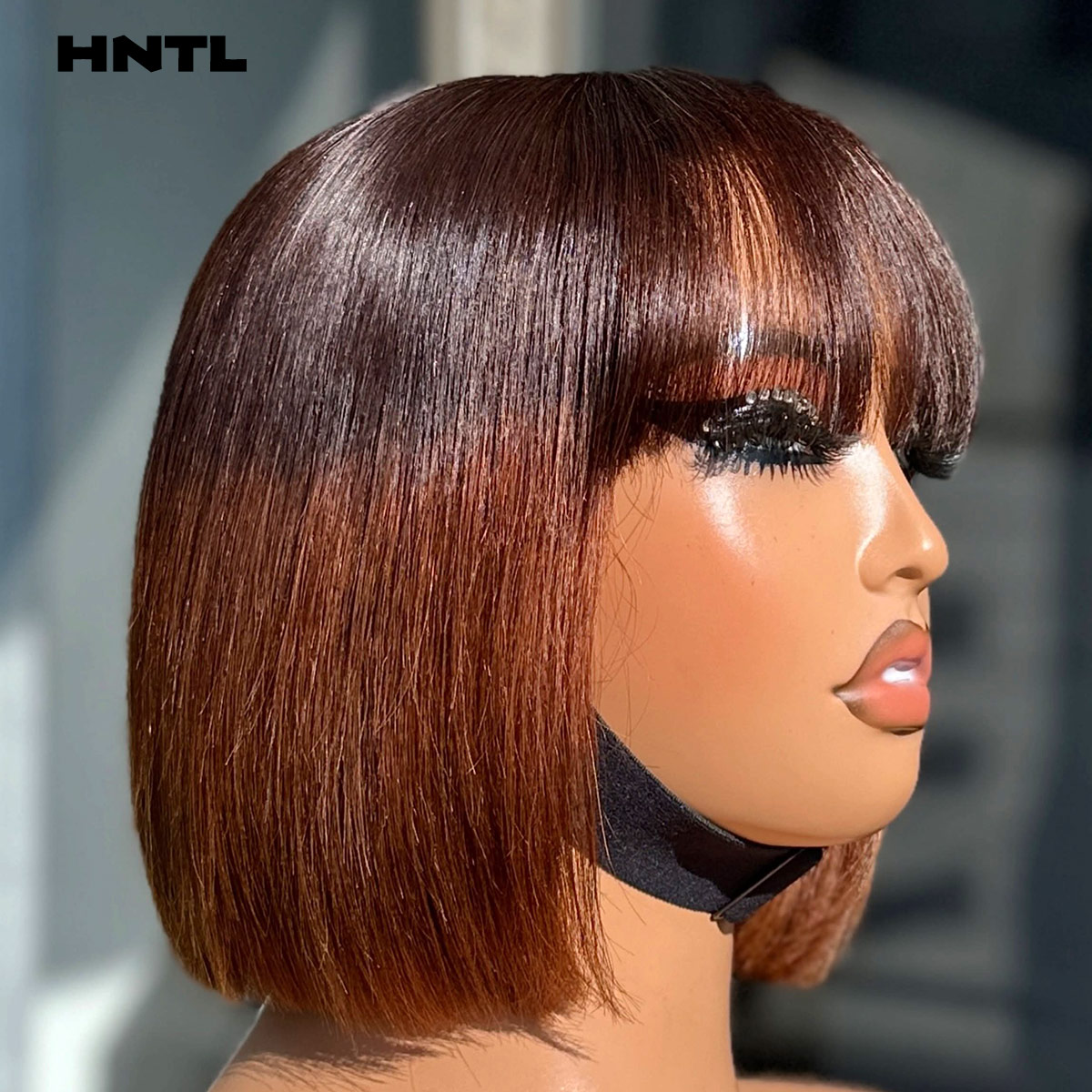 Pre Parted 13X4 Lace Front Bob Wig - 웨어앤고 2바이6 클로저뱅 밥 8인치 글루리스