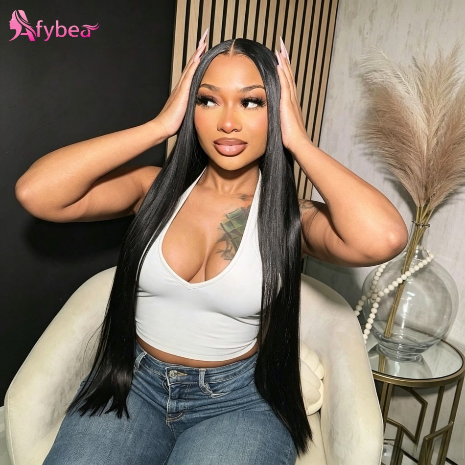 Hd Lace Frontal Wig Human Hair Pre Plucked - 스트레이트 인모 가발 글루리스 220 밀도