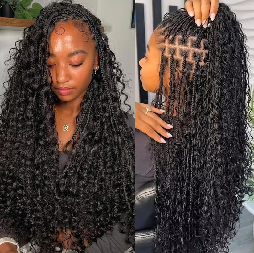 Water Wave Bulk Human Hair For Braiding - 루즈 벌크 인모 딥 워터 웨이브