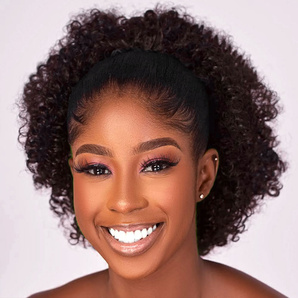 Drawstring Afro Curly Puff Ponytail - 아프로 퍼프 킹키 컬리 드로스트링 포니테일