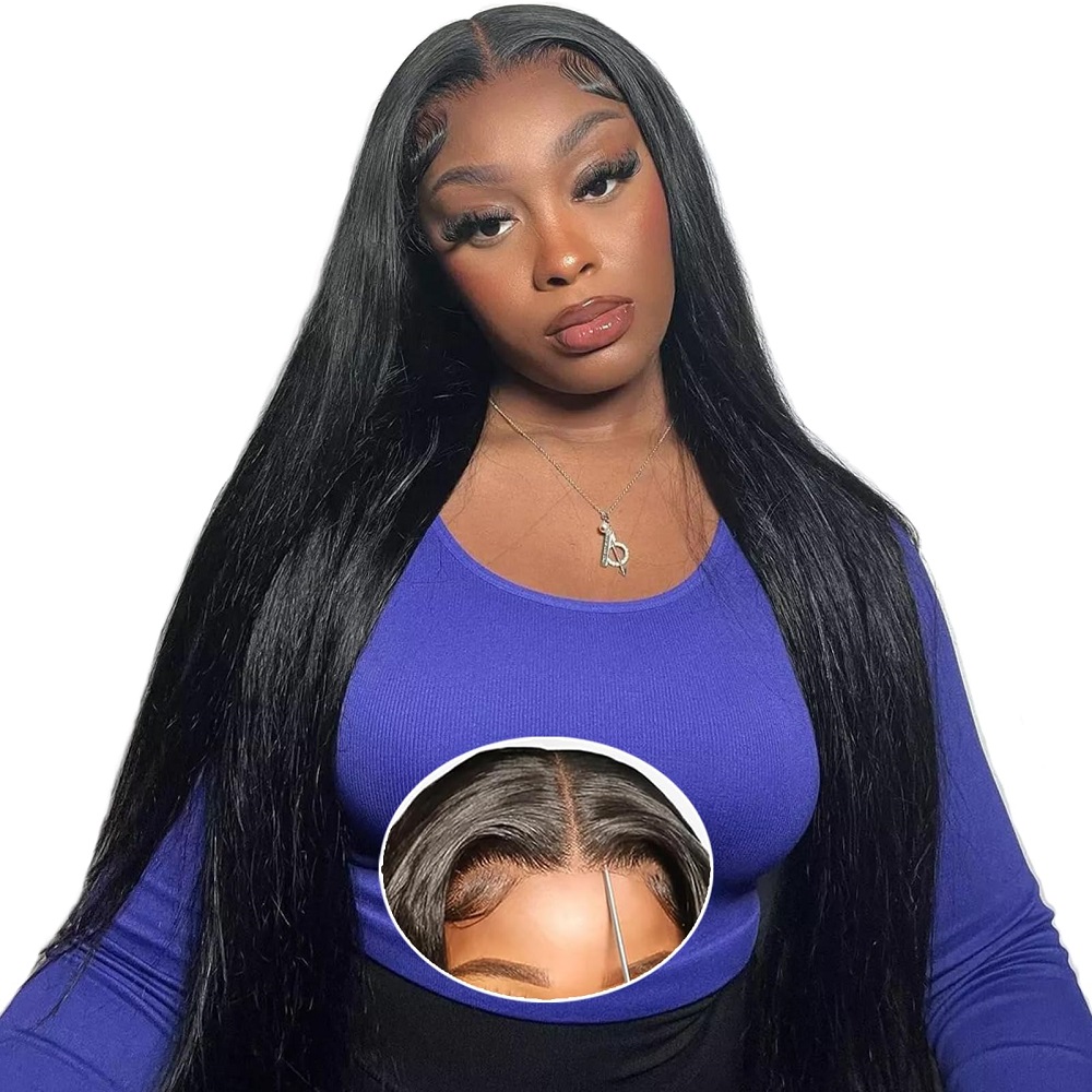 Lace Front Wigs - 7x6 HD 글루리스 스트레이트 클로저 풀