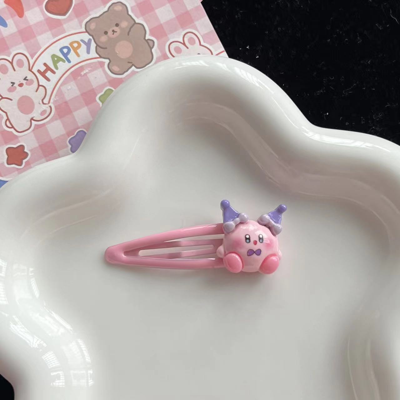 1~10pcs 귀여운 커비 BB 헤어 클립 달콤하고 사 - Hair Bundles 리뷰 및 가격