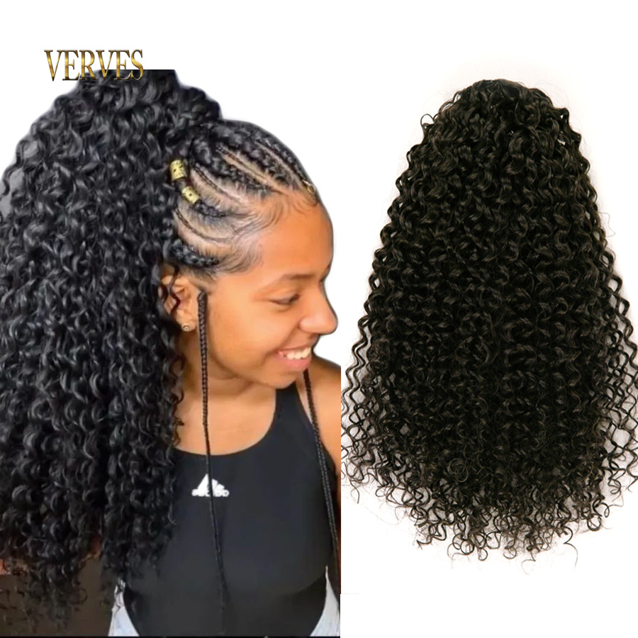 VERVES 합성 드로스트링 퍼프 포니테일 아프로 컬리 - Drawstring Afro Curly Puff Ponytail 리뷰 및 가격