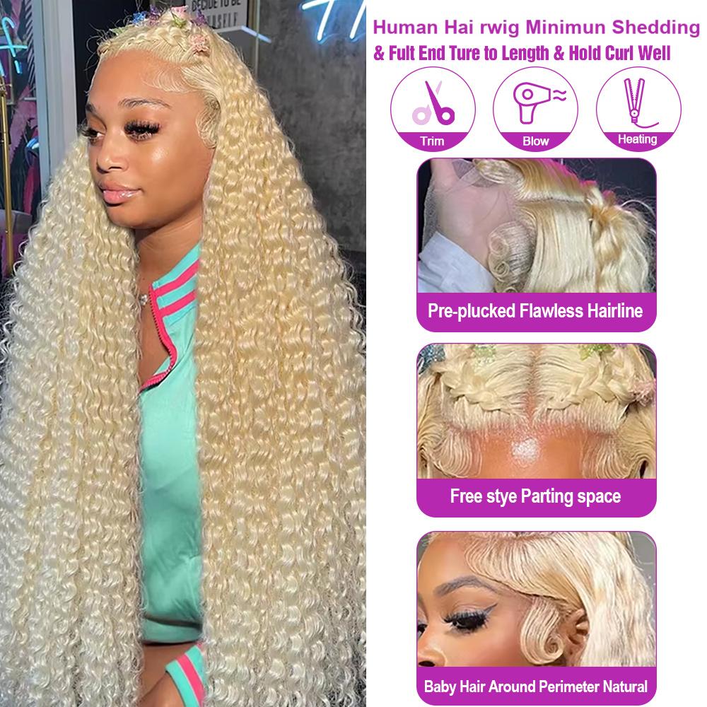 30-40인치 딥 웨이브 13x6 HD 레이스 프론탈  - Water Wave Bulk Human Hair For Braiding 리뷰 및 가격
