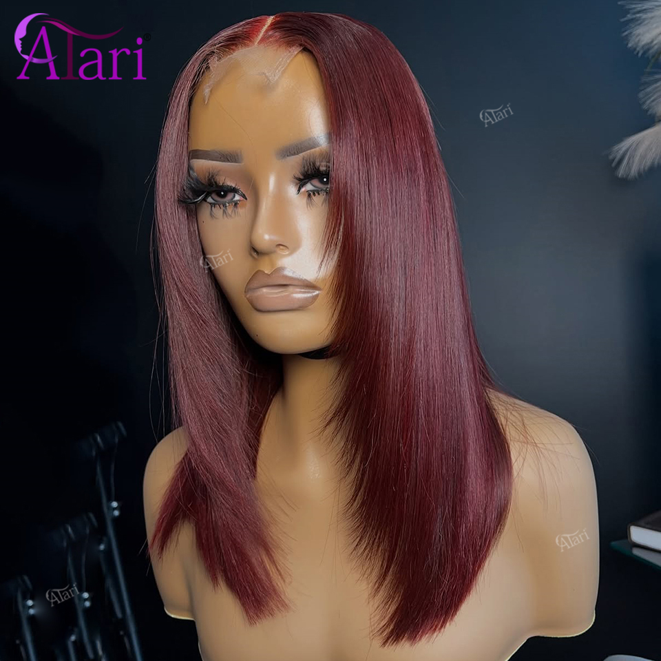 99J 버건디 업그레이드 13x4 풀 레이스 프론탈 스 - Pre Parted 13X4 Lace Front Bob Wig 리뷰 및 가격
