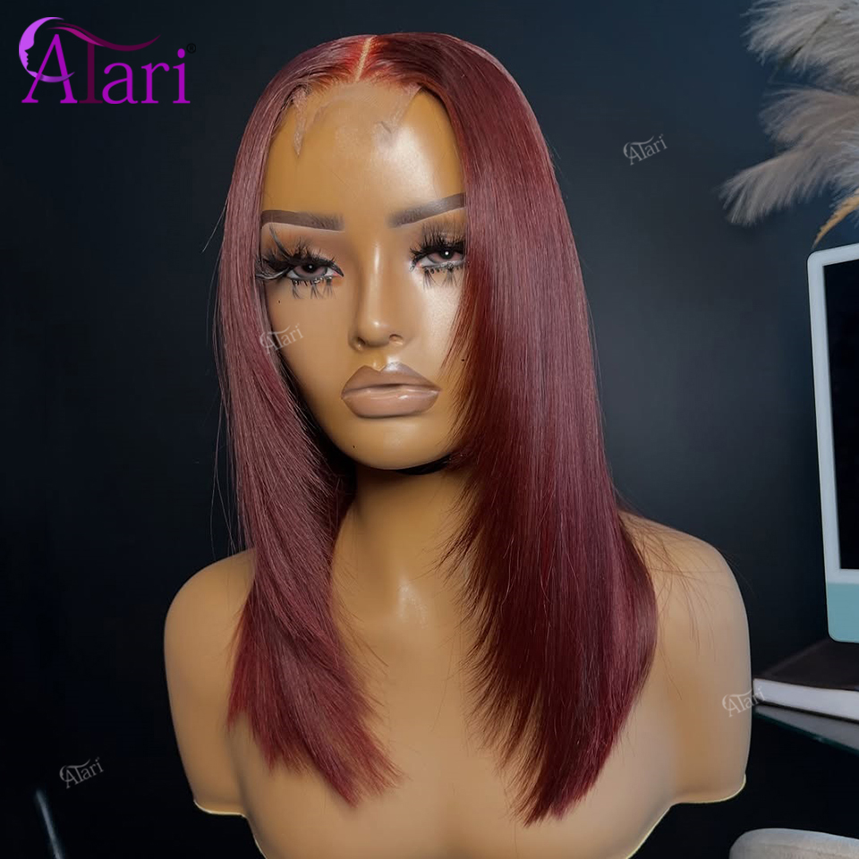 99J 버건디 업그레이드 13x4 풀 레이스 프론탈 스 - Pre Parted 13X4 Lace Front Bob Wig 리뷰 및 가격