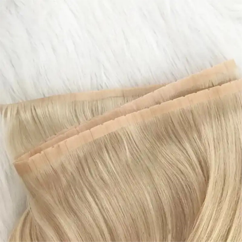 구멍이 있는 보이지 않는 PU 씨실 머리카락 인간의 머 - Invisible Tape In Extensions Real Hair 리뷰 및 가격