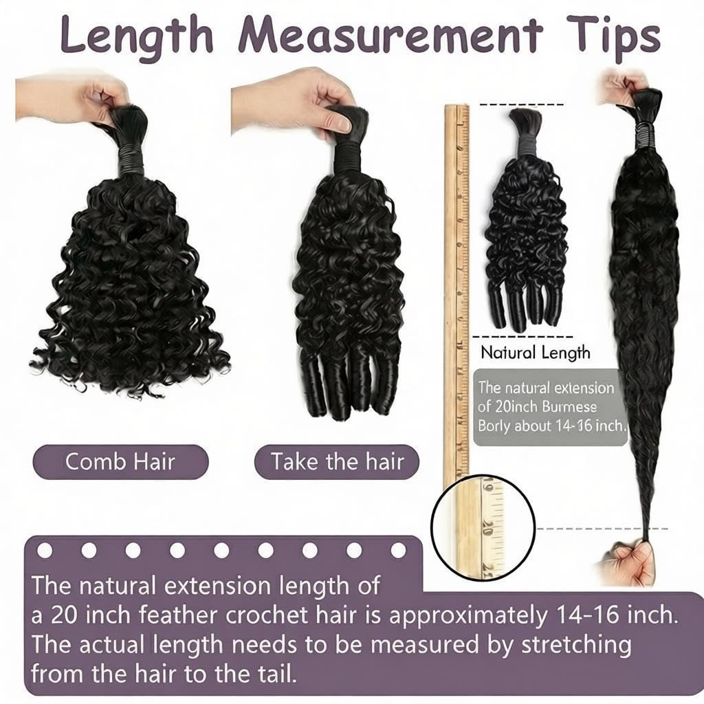 보헤미안 브레이드용 인모, 버마식 곱슬머리 묶음, 흑인 - Water Wave Bulk Human Hair For Braiding 리뷰 및 가격