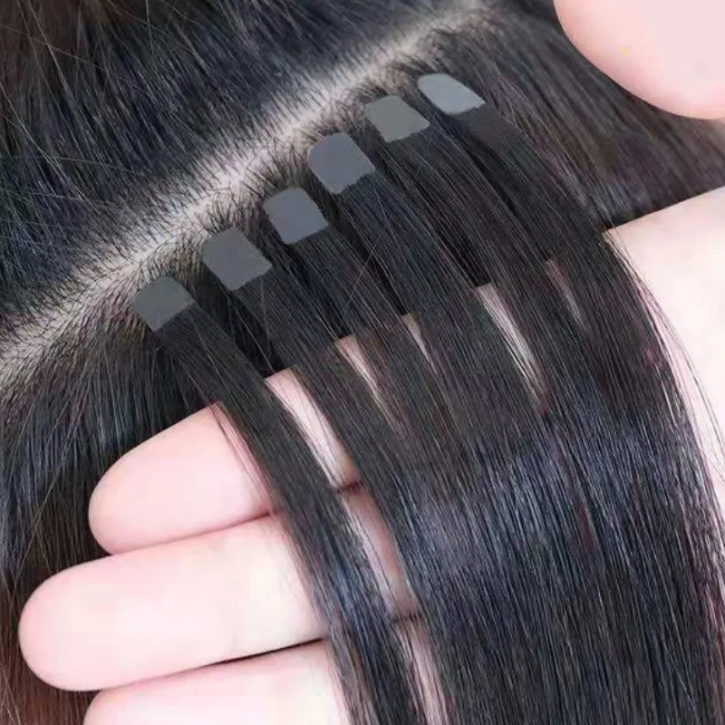 미니 테이프 헤어 익스텐션 인간의 머리카락 천연 테이프 - Invisible Tape In Extensions Real Hair 리뷰 및 가격