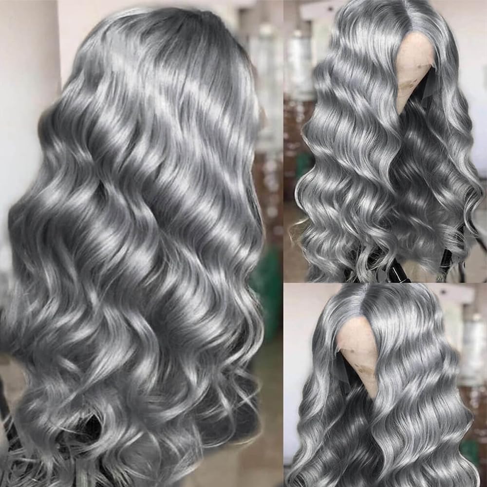 코스프레 바디 웨이브 실버 그레이 13X4 레이스 프론 - 613 Blonde Body Wave Lace Front Wig 리뷰 및 가격