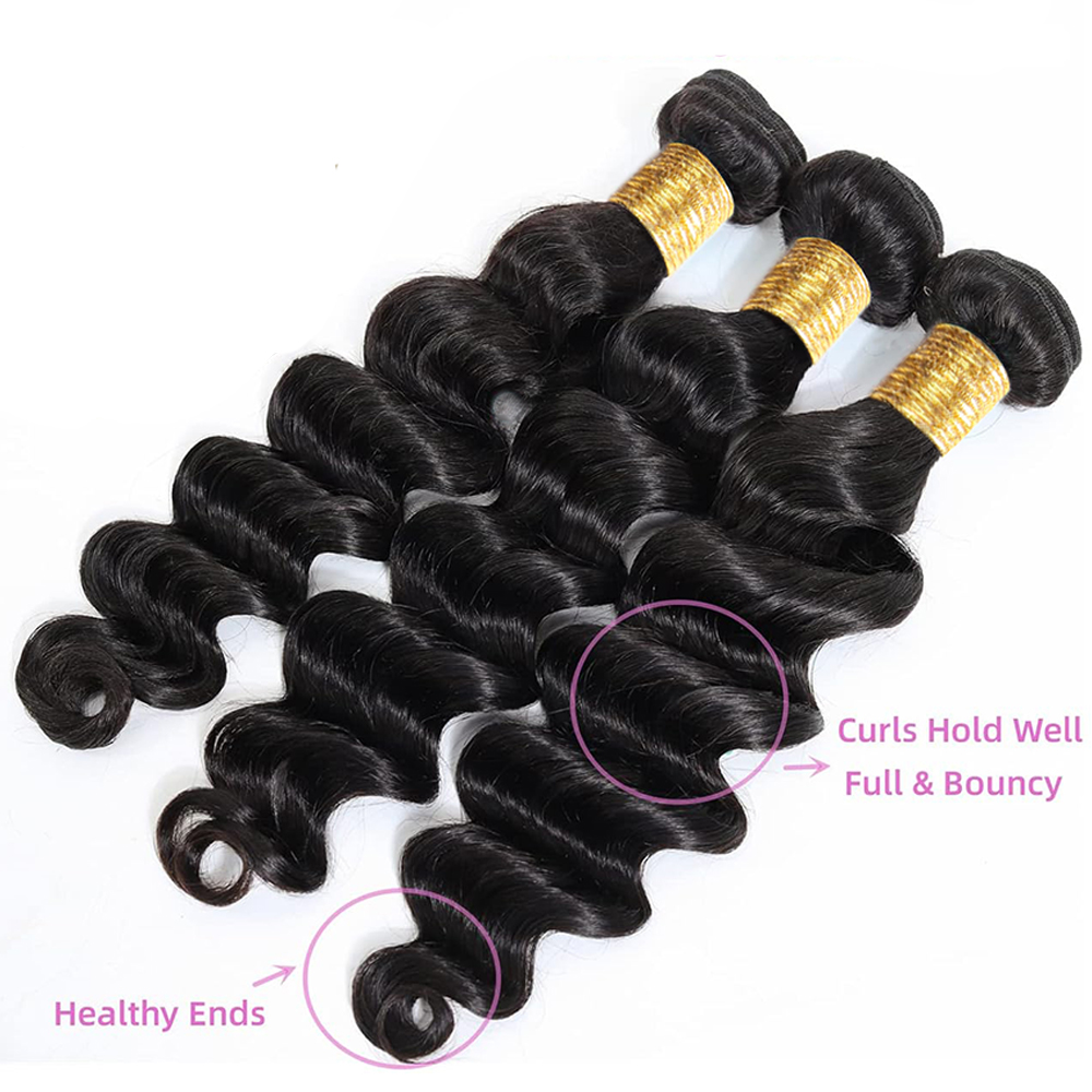 루즈 웨이브 인모 헤어 번들 (클로저 포함) 5x5 레 - Deep Wave 3 Bundles With Closure 리뷰 및 가격