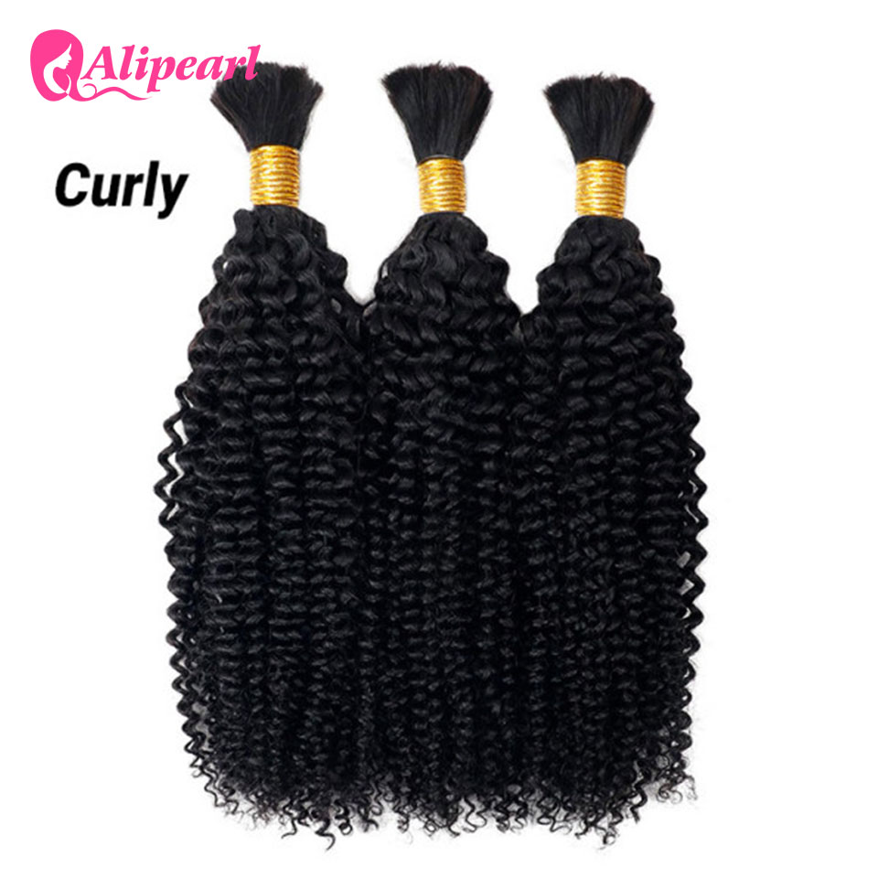 알리펄 브라질산 생인모 벌크 원모 딥 워터 루즈 웨이브 - Water Wave Bulk Human Hair For Braiding 리뷰 및 가격