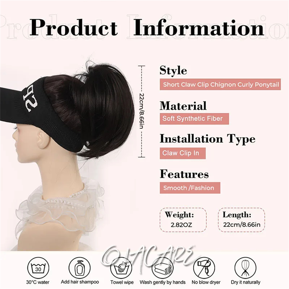 지저분한 롤빵 머리 조각 클로 클립 헤어 번즈 여성용  - Claw Clip Messy Bun Hair Piece 리뷰 및 가격