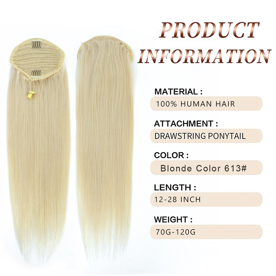 SOVO Drawstring 포니 테일 인간의 머리카락 - Seamless Clip In Hair Extensions Human Hair 리뷰 및 가격