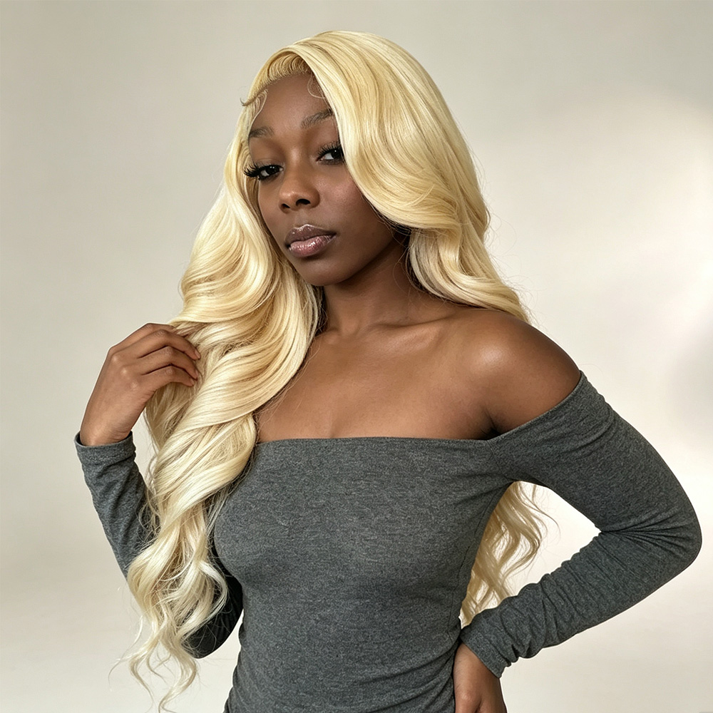 13x4 13x6 HD 투명 레이스 프론탈 가발, 프리 - 613 Blonde Body Wave Lace Front Wig 리뷰 및 가격