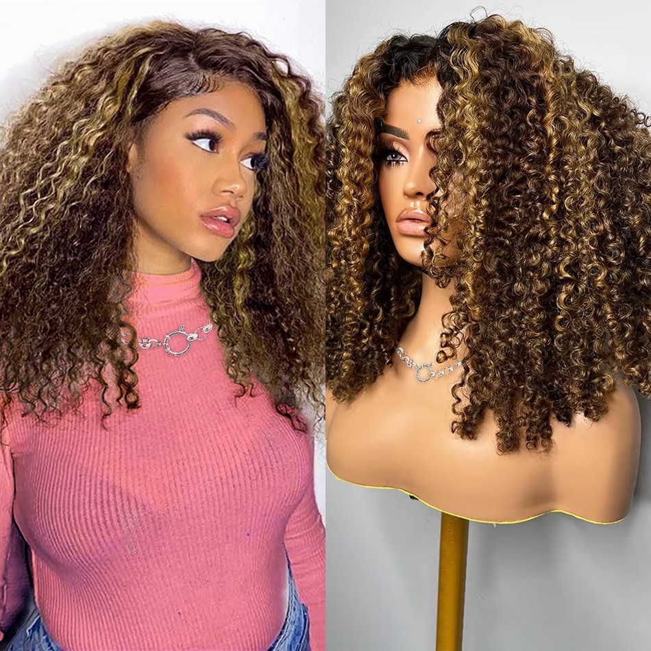 하이라이트 허니 블론드 웨어앤고 글루리스 밥 가발 인모 - Glueless Wear And Go Human Hair Wig 리뷰 및 가격