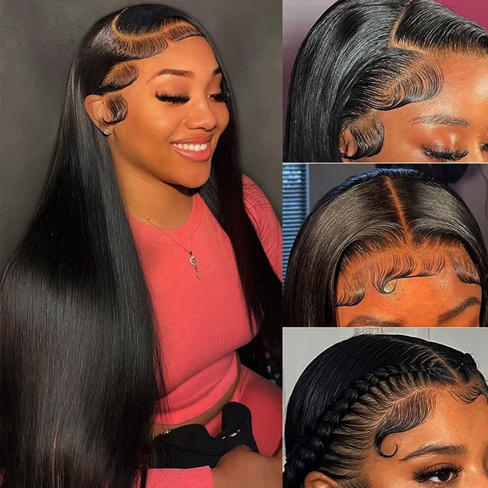내추럴 블랙 실키 본 스트레이트 엑스트라 롱 브라질리언 - Glueless Wear And Go Human Hair Wig 리뷰 및 가격