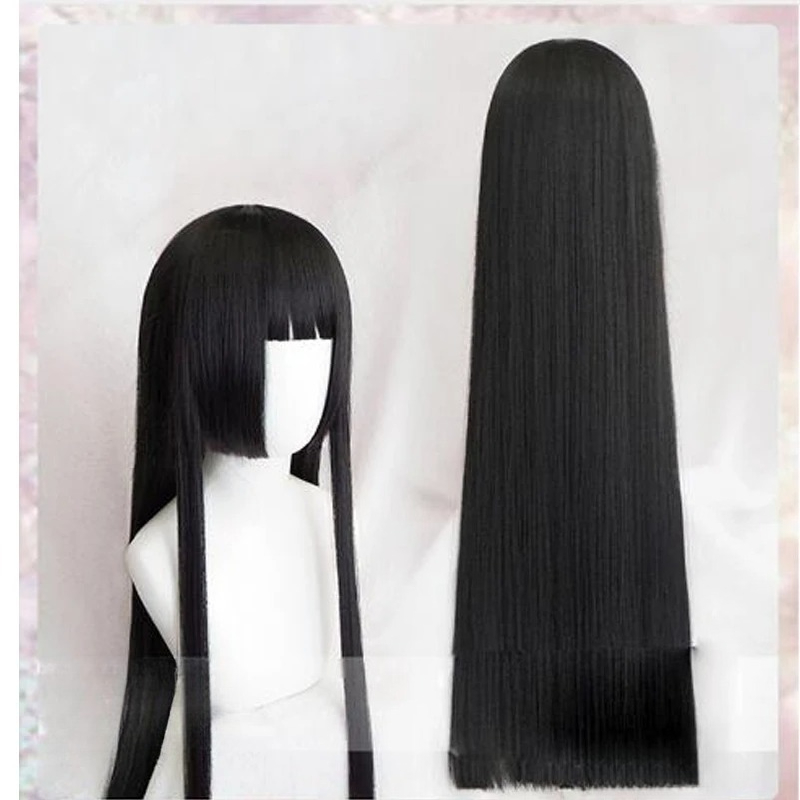 100cm 유메코 자바미 코스프레 가발 블랙 스트레이트 - Synthetic Braided Wigs For Black Women 리뷰 및 가격