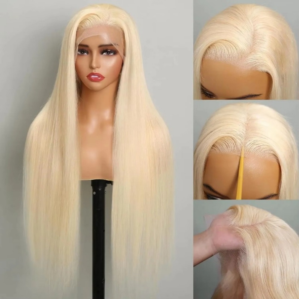 613 금발 인모 가발 HD 레이스 프론트 프리 플러킹 - Hd Lace Frontal Wig Human Hair Pre Plucked 리뷰 및 가격