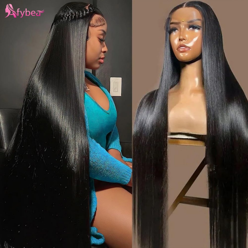 40인치 생머리 인모 가발 220 밀도 HD 레이스 가 - Hd Lace Frontal Wig Human Hair Pre Plucked 리뷰 및 가격