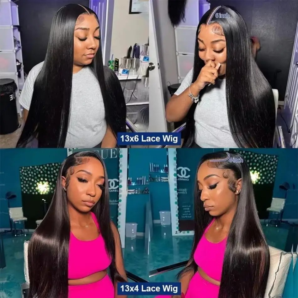 40인치 생머리 인모 가발 220 밀도 HD 레이스 가 - Hd Lace Frontal Wig Human Hair Pre Plucked 리뷰 및 가격