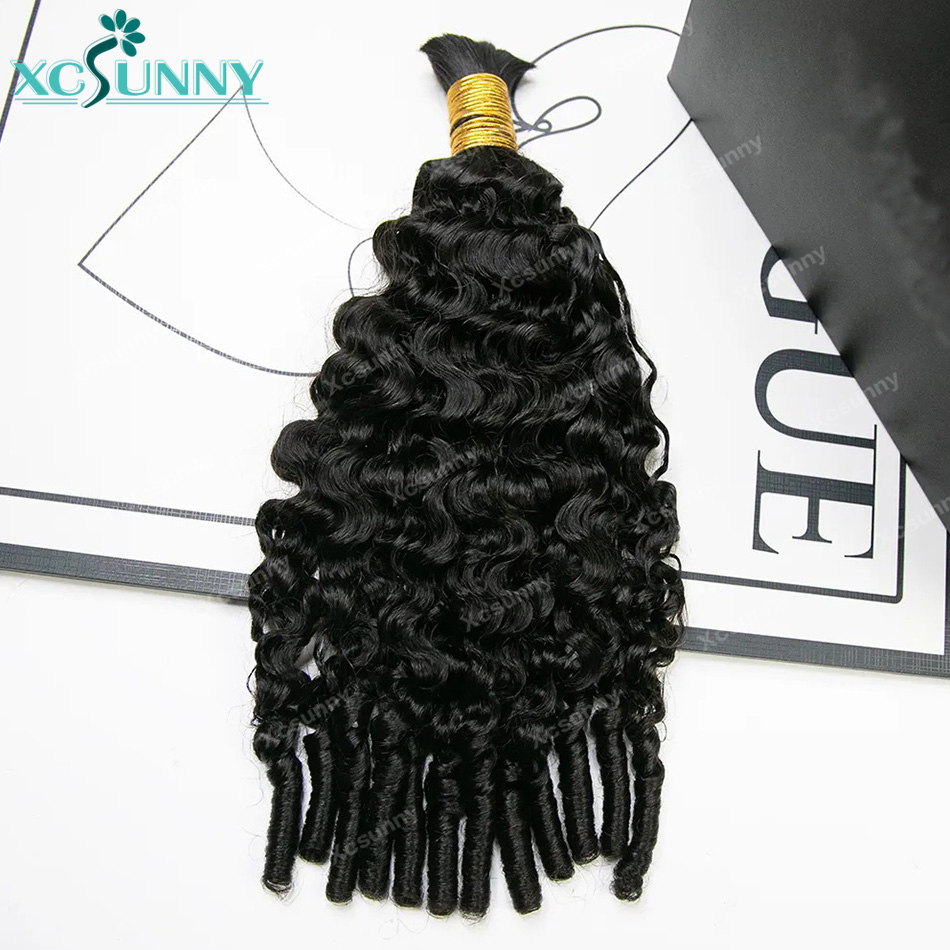 워터 컬리 보헤미안 브레이드 인모 벌크 브레이딩 헤어  - Water Wave Bulk Human Hair For Braiding 리뷰 및 가격
