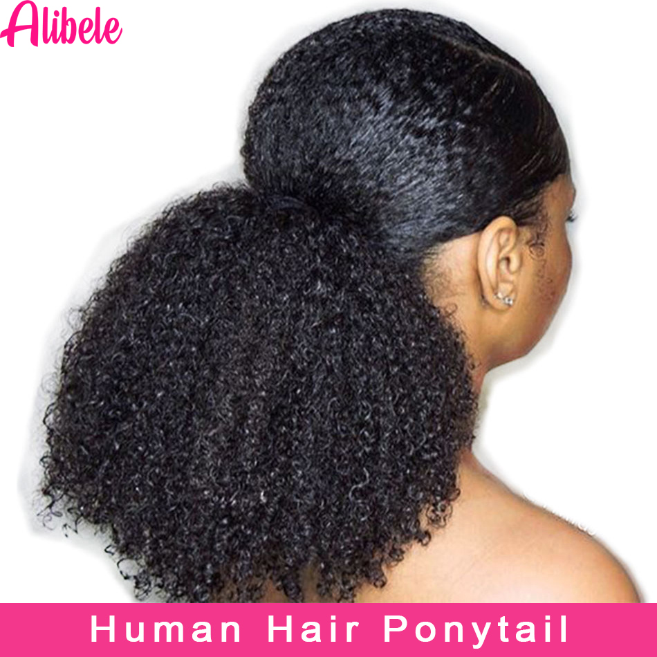 Alibele 몽골리안 특이한 아프로 헤어스타일 곱슬머 - Seamless Clip In Hair Extensions Human Hair 리뷰 및 가격