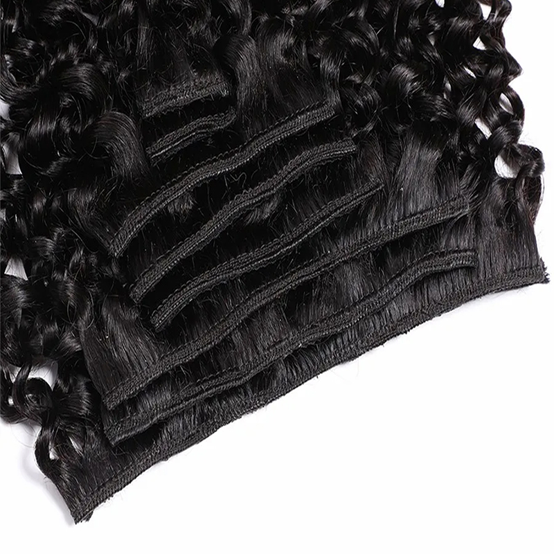 아프로 인간의 머리카락 클립 확장 100% 인간의 머리 - Seamless Clip In Hair Extensions Human Hair 리뷰 및 가격