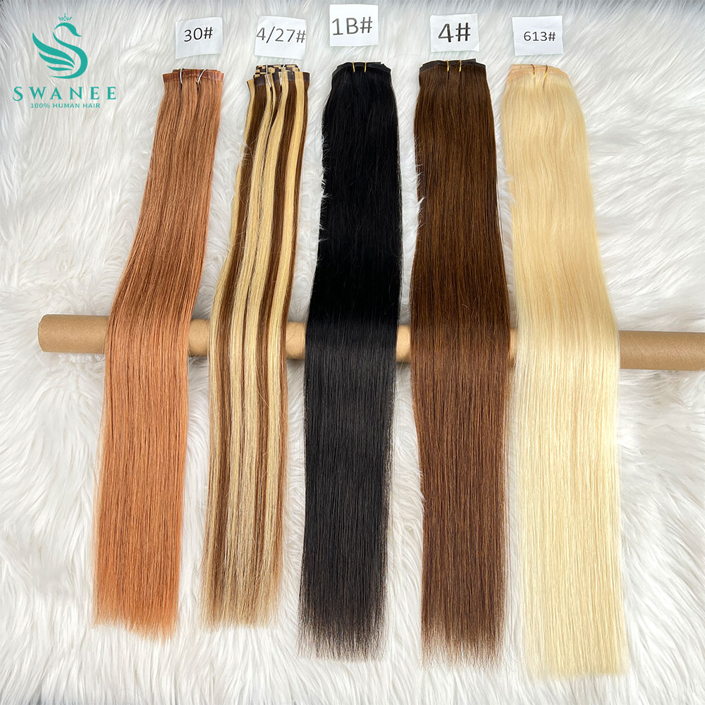 클립형 인모 헤어 익스텐션 천연 생모 버진 스트레이트  - Seamless Clip In Hair Extensions Human Hair 리뷰 및 가격