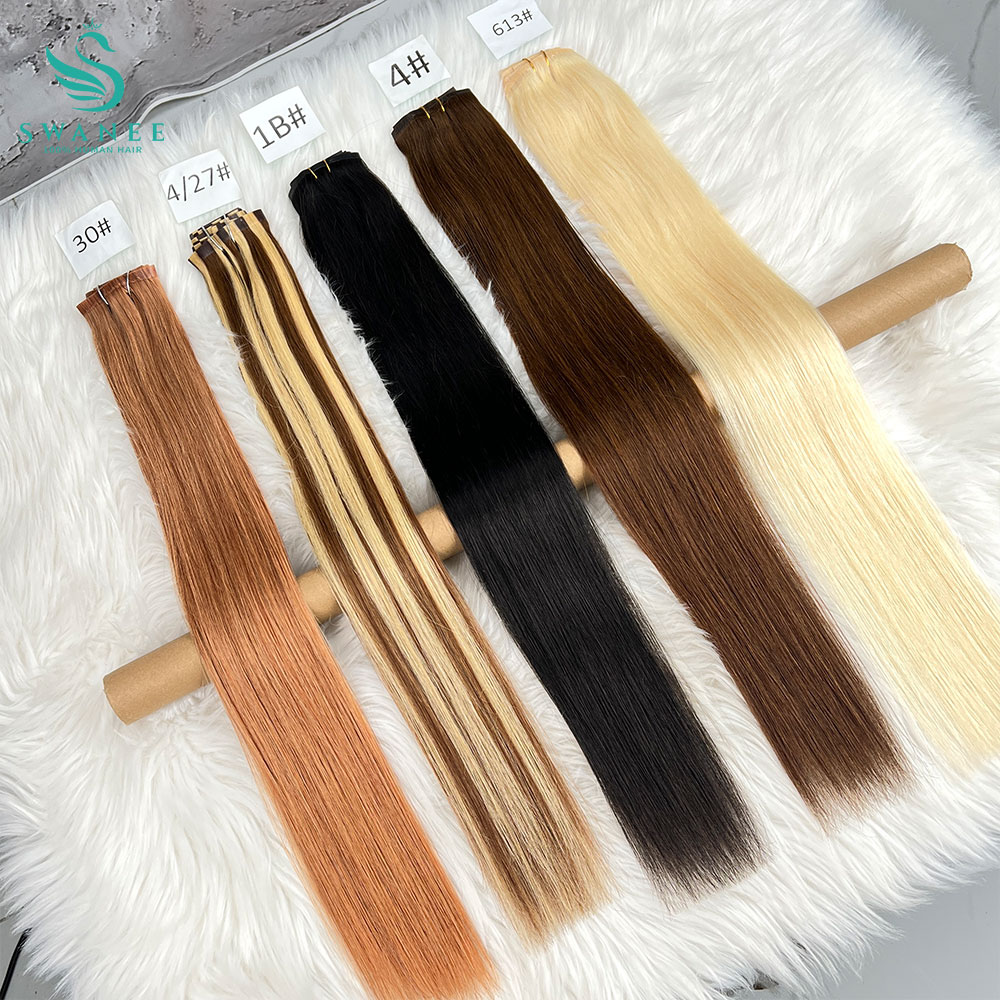 클립형 인모 헤어 익스텐션 천연 생모 버진 스트레이트  - Seamless Clip In Hair Extensions Human Hair 리뷰 및 가격