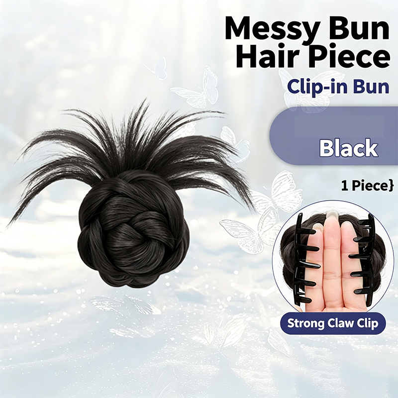 푹신하고 흔들리는 스파이키 메시 번 헤어피스, 안전한  - Claw Clip Messy Bun Hair Piece 리뷰 및 가격