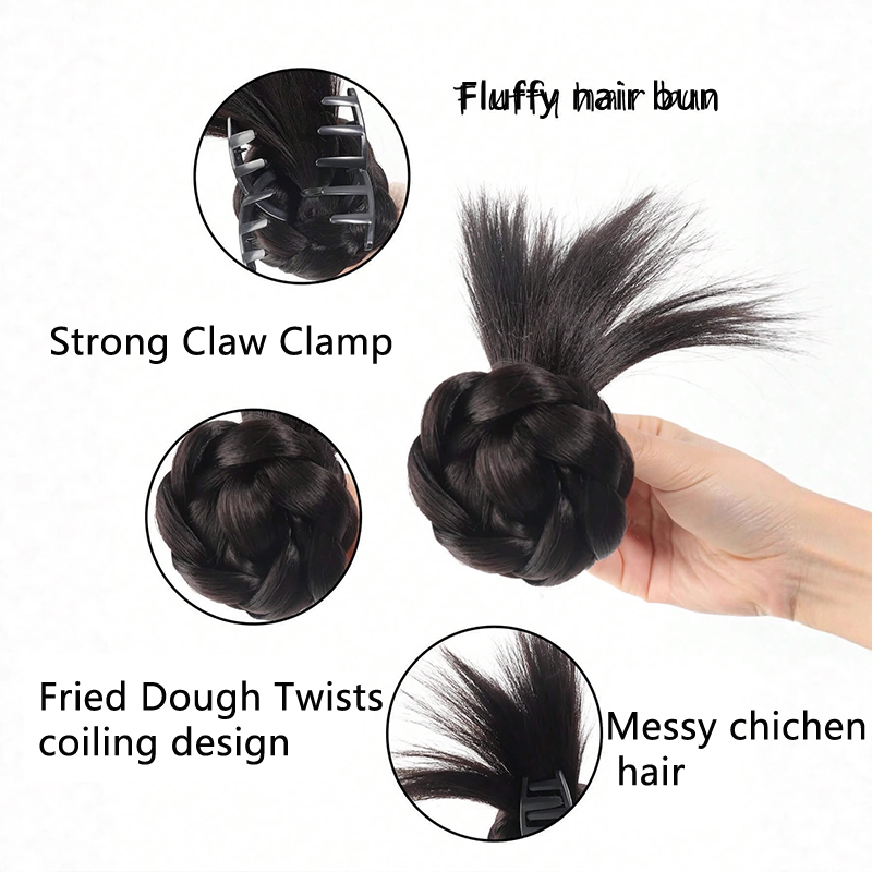푹신하고 흔들리는 스파이키 메시 번 헤어피스, 안전한  - Claw Clip Messy Bun Hair Piece 리뷰 및 가격
