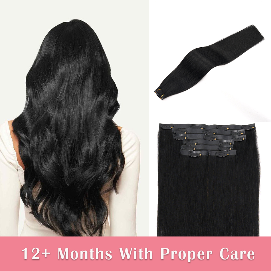 시임리스 클립인 헤어 익스텐션 천연 인모 7피스 110 - Seamless Clip In Hair Extensions Human Hair 리뷰 및 가격