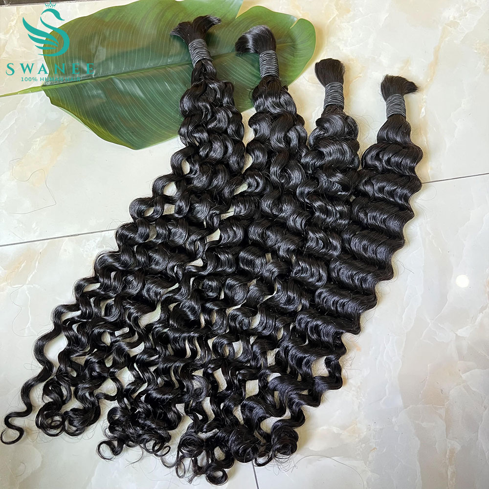 워터 웨이브 100% 인모 벌크, 보헤미안 브레이딩용  - Water Wave Bulk Human Hair For Braiding 리뷰 및 가격