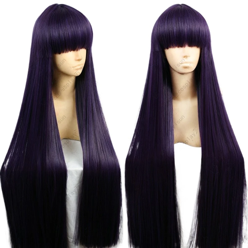 선원 화성 히노 레이 100CM 롱 스트레이트 퍼플 블 - Synthetic Braided Wigs For Black Women 리뷰 및 가격