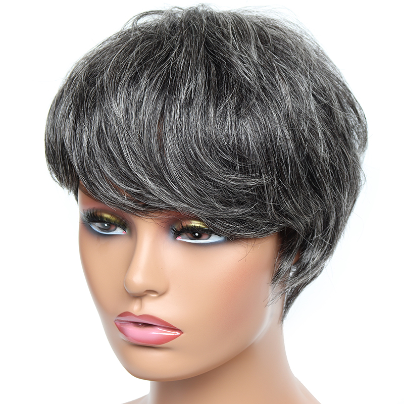 저렴한 짧은 가발 흑인 여성을위한 직선 인간의 머리 가 - Short Pixie Cut Wig Human Hair Cheap 리뷰 및 가격