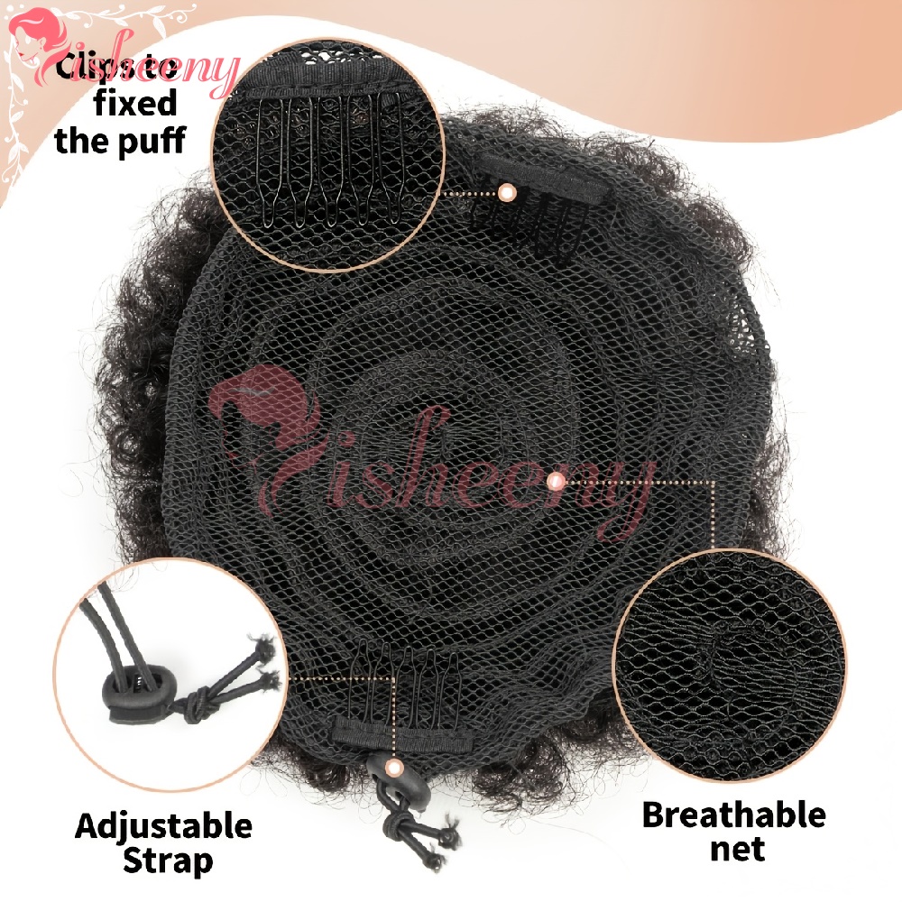 이시니 킹키 컬리 아프로 퍼프 드로스트링 포니테일 천연 - Drawstring Afro Curly Puff Ponytail 리뷰 및 가격