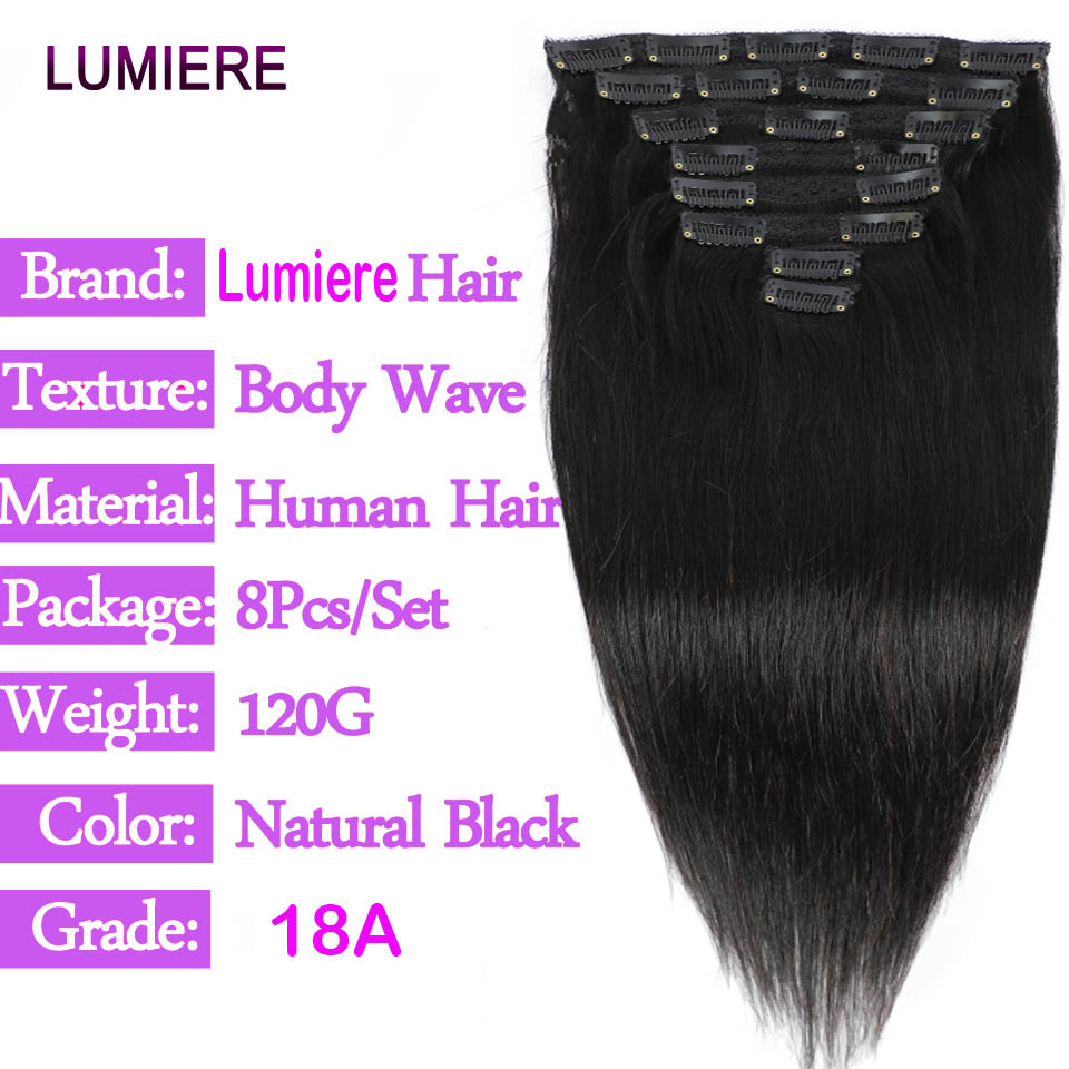 본 스트레이트 클립인 헤어 익스텐션 리얼 버진 생모 클 - Seamless Clip In Hair Extensions Human Hair 리뷰 및 가격