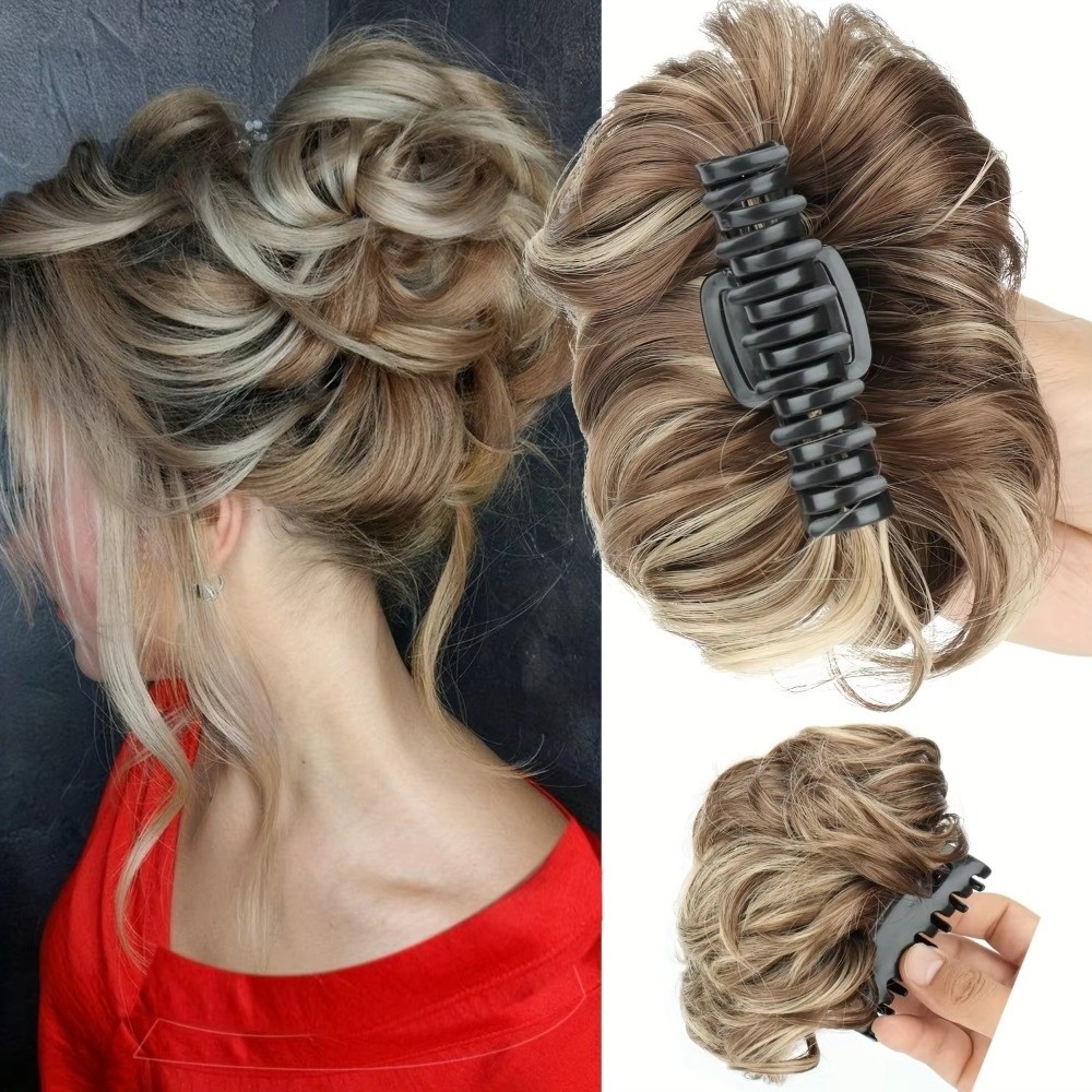 오디세이 헤어 번 헤어 클로 클립 헤어피스 합성 웨이브 - Claw Clip Messy Bun Hair Piece 리뷰 및 가격