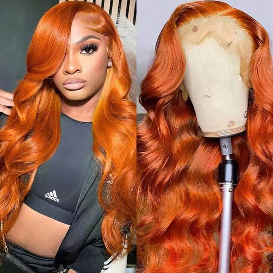 진저 오렌지 13X6 HD 레이스 프론탈 인모 가발 2 - Hd Lace Frontal Wig Human Hair Pre Plucked 리뷰 및 가격